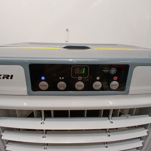 VAGKRI EVAPORATIVE 2100CFM AIR COOLER WITH 120° OSCILLATION AND REMOTE CONTROL, WHITE (MODEL: ‎VA-EC01) image 2