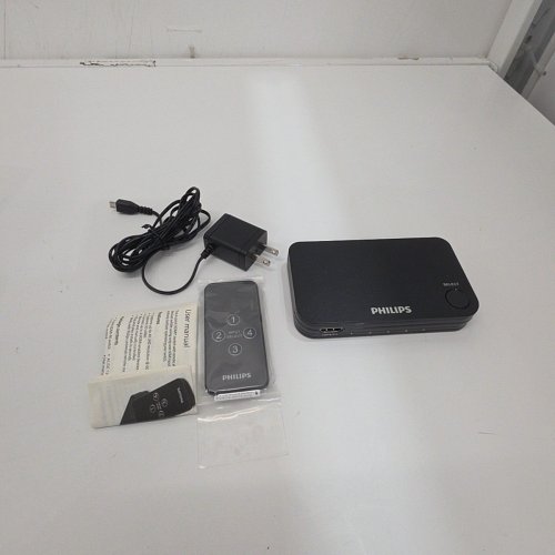 PHILIPS HDMI SWITCH WITH WIRELESS REMOTE CONTROL - UP TO 4 DEVICES - 1080P, 4K - BLACK (MODEL: SWV9484B/27) image 3