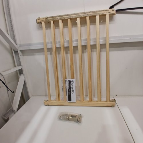 EVENFLO WALK-THRU TOP OF STAIRS EXTRA WIDE BABY & PET GATE - 32" X 30" - 48" - NATURAL WOOD BROWN (MODEL: 1050500 1050) image 2