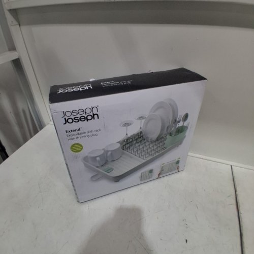 JOSEPH JOSEPH EXTEND EXPANDABLE DISH DRYING RACK & DRAINBOARD SET WITH FOLDAWAY INTEGRATED DRAIN SPOUT - PALE GREEN image 3