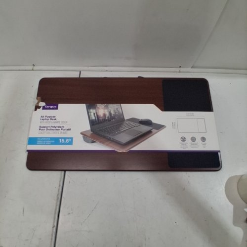 TARGUS LAPDESK ALL-PURPSE LAPTOP DESK WITH MOUSE PAD - 15.6" - BROWN/BLACK - (MODEL: AWE644BT) image 2