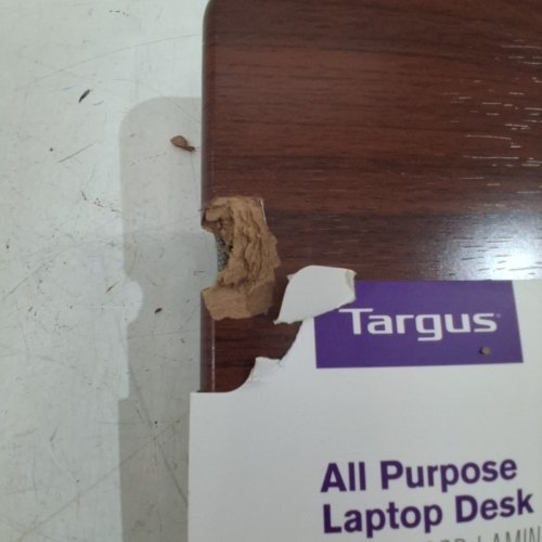 TARGUS LAPDESK ALL-PURPSE LAPTOP DESK WITH MOUSE PAD - 15.6" - BROWN/BLACK - (MODEL: AWE644BT) image 3