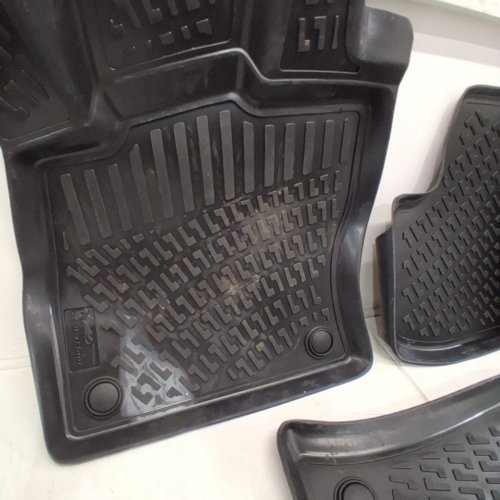 4PC RIZLINER 3D CUSTOM FIT RUBBER HEAVY DUTY WATERPROOF CAR MATS - FITS 2019 - 2027 VOLKSWAGEN JETTA - BLACK (MODEL:JETTA_19/25_FLR) image 4