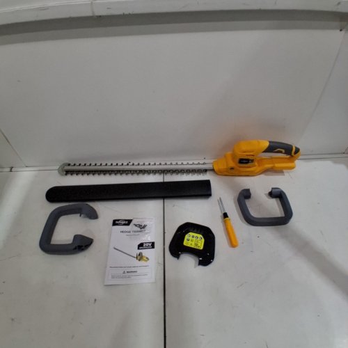 (TOOL ONLY) THAGBRCO HEDGE TRIMMER COMPATIBLE FOR DEWALT BATTERYS - 22" 1600RPM 20V - YELLOW (MODEL:AZDWHT20) image 2