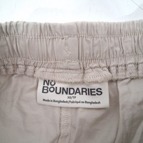 WOMEN'S NO BOUNDARIES DRAWSTRING SHORTS - EXTRA SMALL - BEIGE image 3