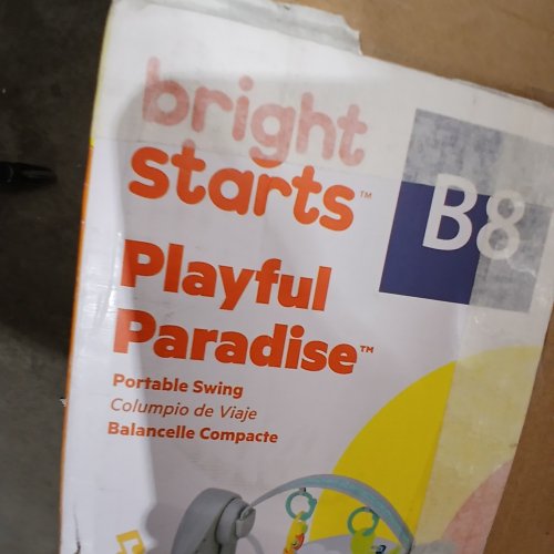 BRIGHT STARTS PLAYFUL PARADISE PORTABLE AUTOMATIC BABY SWING WITH MUSIC image 3