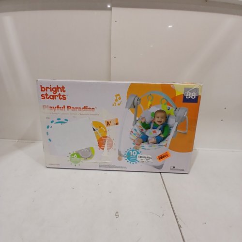 BRIGHT STARTS PLAYFUL PARADISE PORTABLE AUTOMATIC BABY SWING WITH MUSIC image 2