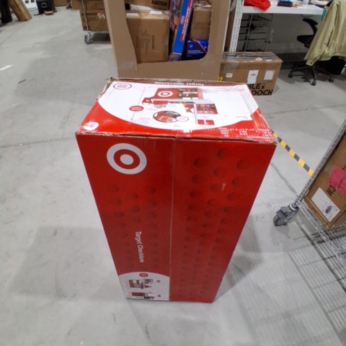 45PC TARGET TOY CHECKLANE PRETEND SHOPPING ACCESSORIES FOR KIDS - 52" X 41" X 26" - AGES 3+ - RED/GREY (MODEL: 086-05-0001) image 2