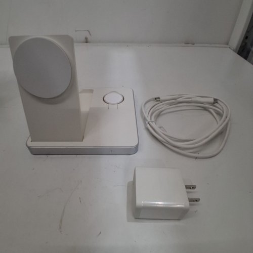 HEYDAY 3-IN-1 MULTI-CHARGER STAND MADE FOR APPLE WATCH, EARBUDS & IPHONE - WHITE (MODEL: QIC37M) image 3