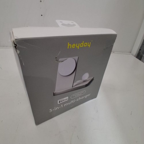 HEYDAY 3-IN-1 MULTI-CHARGER STAND MADE FOR APPLE WATCH, EARBUDS & IPHONE - WHITE (MODEL: QIC37M) image 4