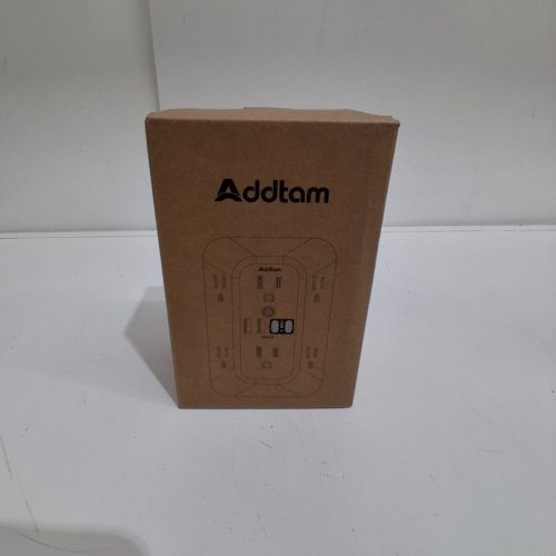 ADDTAM USB WALL TAP POWER STRIP - 10 PORTS - BLACK (MODEL: AD5110) image 2