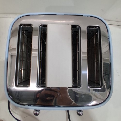 LONGDEEM 4 SLICE RETRO STAINLESS STEEL TOASTER - BLUE image 5