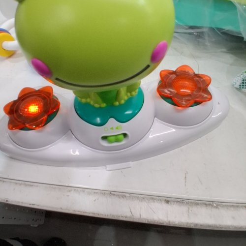 BRIGHT STARTS BOUNCE BOUNCE BABY 2-IN-1 ACTIVITY CENTER JUMPER AND TABLE - 6M+ - PLAYFUL POND GREEN (MODEL: 11565) image 2