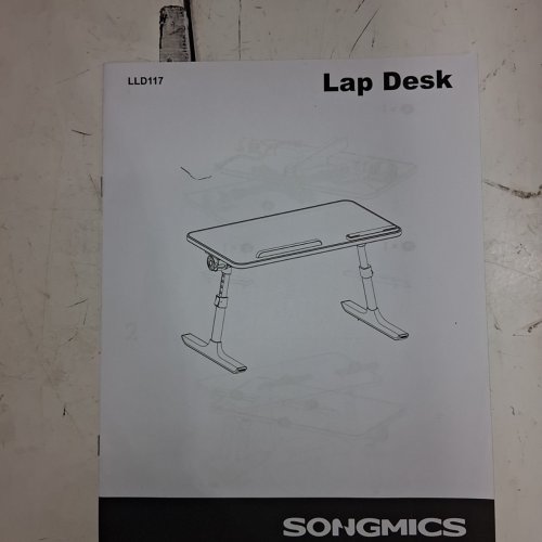 SONGMICS POP UP LAP DESK - BLACK (MODEL: LLD117B101) image 3