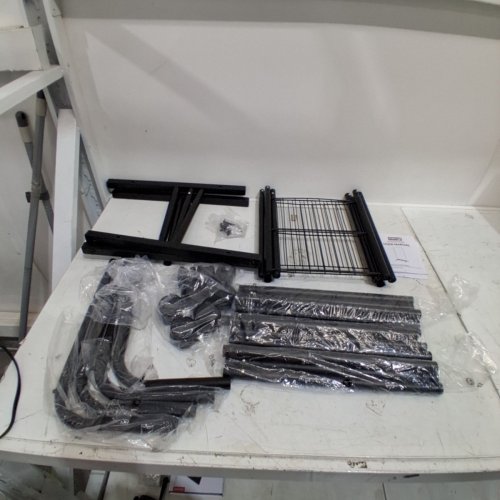 SAKUGI ROLLING GARMENT & CLOTHING RACK WITH SHELF - BLACK, SILVER (MODEL: SKH0Y021) image 2