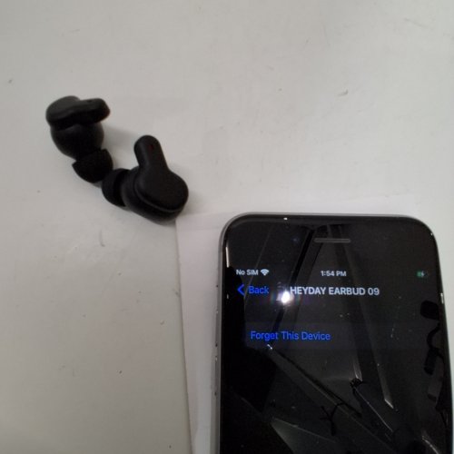 HEYDAY TRUE WIRELESS BLUETOOTH EARBUDS WITH ACTIVE NOISE CANCELING - BLACK image 2