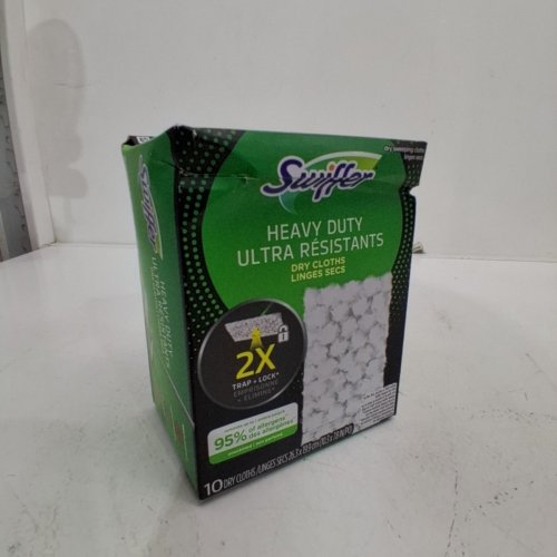 10PK SWIFFER HEAVY DUTY DRY SWEEPING CLOTHS - 10" X 8"- WHITE image 2