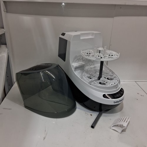 BABY BREZZA BOTTLE WASHER PRO ALL-IN-ONE STERILIZER & DRYER - HOLDS 4 BOTTLES - GREY/WHITE (MODEL: BRZ0103) image 3