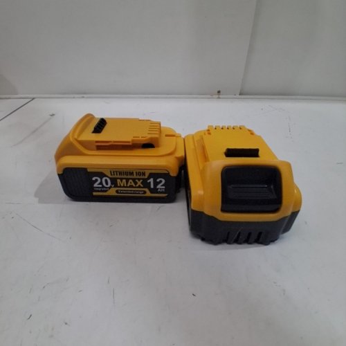 2PK KIGWOF 12AH REPLACEMENT BATTERY FOR DEWALT 20V - YELLOW/BLACK image 3
