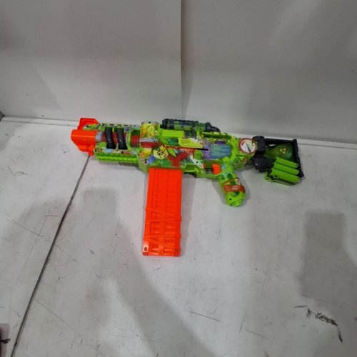 NERF ZOMBIE CORRUPTER BOLT ACTION DART BLASTER WITH DARTS, 18 DART CLIP & DART STORAGE - GREEN (MODEL: F8962) image 2