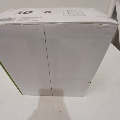 30PK X-TRICITY DECORATIVE WALL SWITCH WITH WALL PLATE - 15A, 120-277 V - WHITE (ITEM: 3-72517) image 5