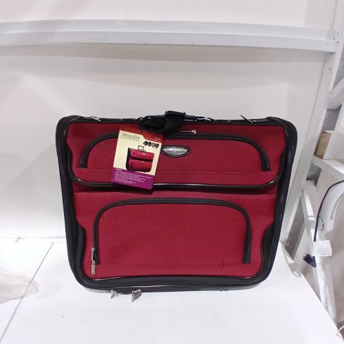 TRAVELERS CHOICE TRAVEL SELECT AMSTERDAM BUSINESS ROLLING GARMENT BAG - 21" - BURGUNDY (MODEL: TS6944) image 2
