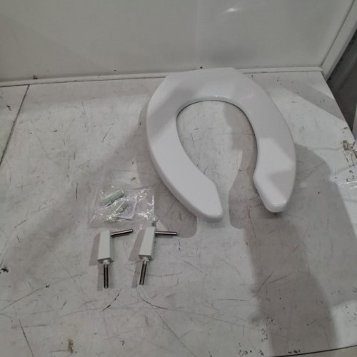 BEMIS ELONGATED PLASTIC TOILET SEAT WITH EXTRA STABILITY 14" -WHITE (MODEL:2L2155T000) image 2