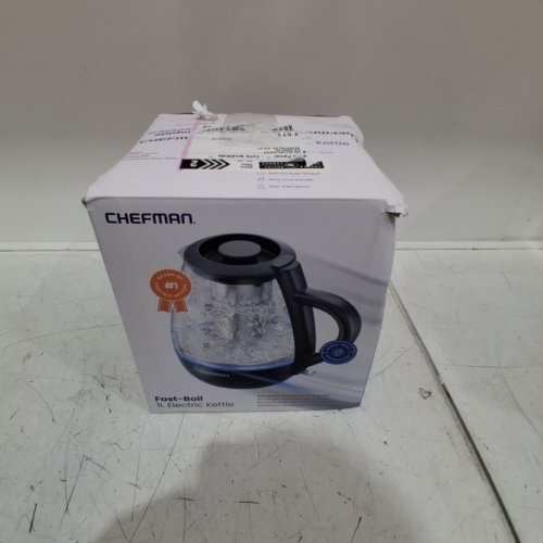 CHEFMAN FAST-BROIL ELETRIC TEA KETTLE - 1L - BLACK image 4