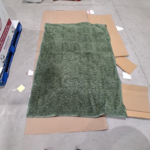 ROOTS HOME SHERPA THROW BLANKET - 50" X 70" - GREEN/WHITE (ITEM: 2620482) image 2