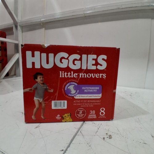 38PK HUGGIES LITTLE MOVERS BABY DIAPERS - SIZE 8 - DISNEY LION KING (MODEL: 55881) image 3