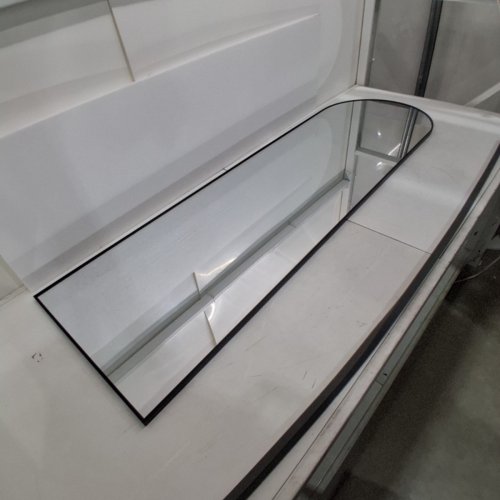 ARCHED FULL LENGTH MIRROR - 58" X 18" - BLACK image 2