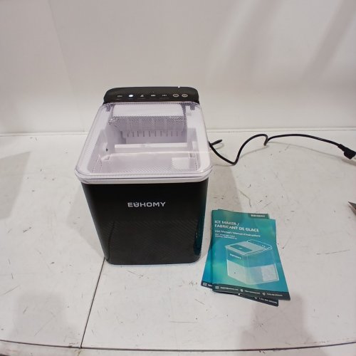 EUHOMY SELF-CLEANING BULLET COUNTERTOP PORTABLE ICE MAKER WITH ICE SCOOP - MAKES 27LB PER DAY - BLACK (MODEL: IM021-BBL-CAEH) image 3