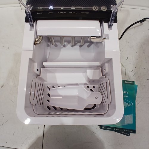 EUHOMY SELF-CLEANING BULLET COUNTERTOP PORTABLE ICE MAKER WITH ICE SCOOP - MAKES 27LB PER DAY - BLACK (MODEL: IM021-BBL-CAEH) image 4