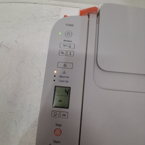 CANON PIXMA TS3420 WIRELESS INKJET PRINTER - WHITE (MODEL: K10514) image 2