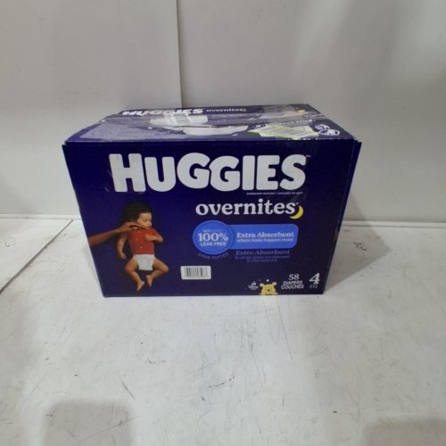 58PK HUGGIES OVERNITES DIAPERS - SIZE 4 image 3