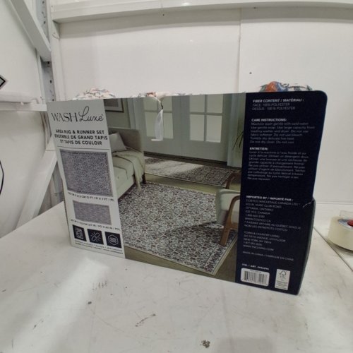 2PC WASH LUXE MACHINE WASHABLE AREA RUG - 5FT X 7FT - 27" X 60" - MULTICOLOR - 2046294 image 3