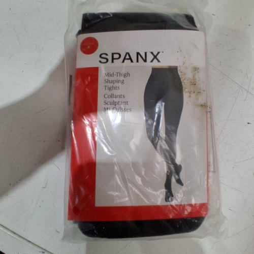 WOMEN'S SPANX MID-THIGH SHAPING TIGHTS - SIZE A - BLACK image 2