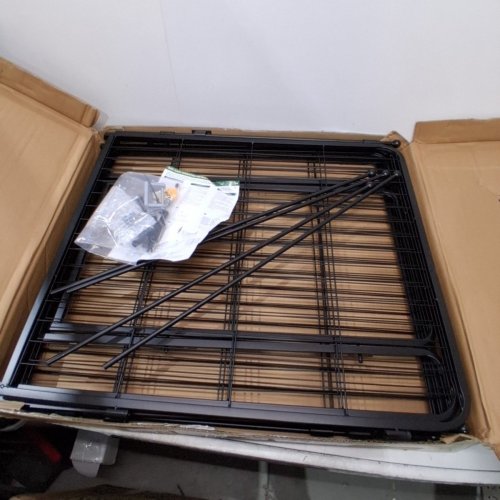 6PK FXW ADJUSTABLE WIRE DOG GATE PANELS - 32" X 27" - BLACK - (MODEL: 1234-3206-BK-3V30) image 2