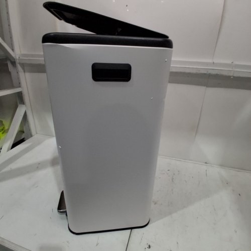 FDW RECTANGULAR STEP TRASH CAN WITH INNER BUCKETS AND HINGED LIDS - 60L (2X30L) - WHITE (MODEL: LY-60) image 6