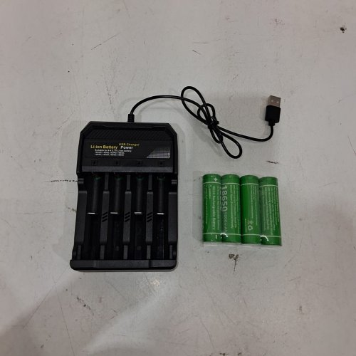 5PC UNIVERSAL LI-ION BATTERY CHARGER WITH BATTERIES - 2A / 4.2 V (MODEL: MS-5D84A) image 3