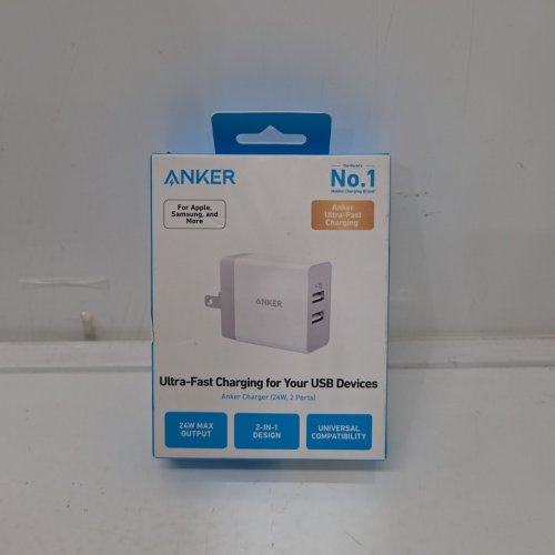 ANKER ULTRA FAST CHARGING 2-PORT USB WALL CHARGER BLOCK - 24W - WHITE (MODEL: A2021) image 3