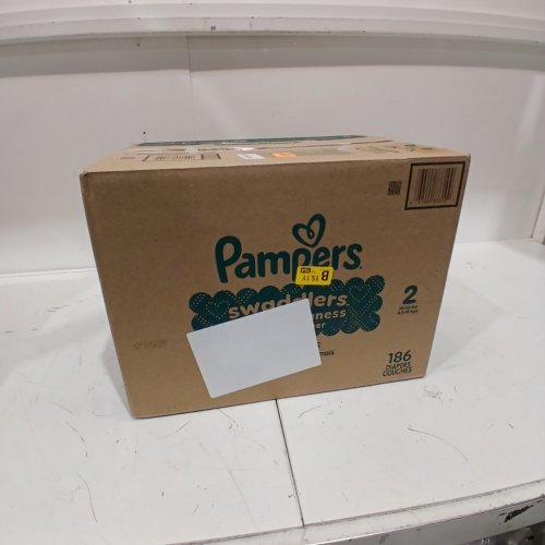 186PK PAMPERS SWADDLERS DISPOSABLE DIAPERS - SIZE 2 image 2