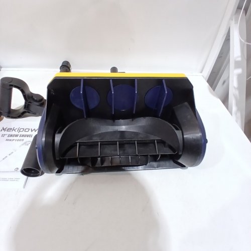 MEKIPOW CORDLESS ELECTRIC SNOW SHOVEL WITH LCD DISPLAY, COMPATIBLE WITH DEWALT 20V BATTERY - *TOOL ONLY* - 12" - YELLOW/BLACK (MODEL: MKP1005) image 3