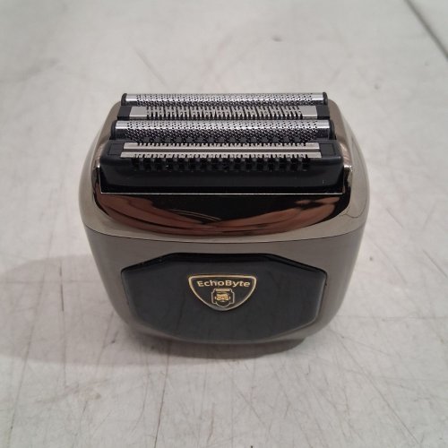 ECHOBYTE 4-BLADE AND FLOATING COMPACT HEAD ELECTRIC FOIL SHAVER - 3" - GUNMETAL GREY (MODEL: FK-715) image 3
