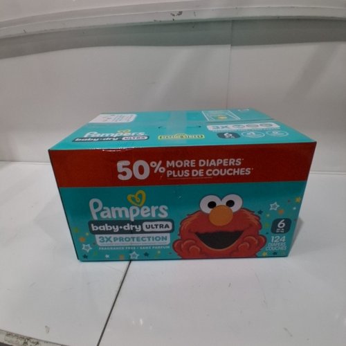 124PK PAMPERS BABY DIAPERS DRY ULTRA 3X PROTECTION -SIZE 6 image 3