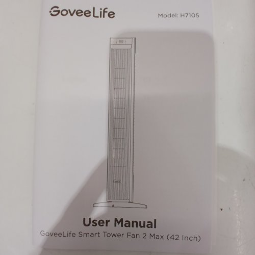 GOVEELIFE APP CONTROL TOWER FLOOR FAN WITH 5 MODES 12 SPEEDS - 42" - BLACK (MODEL: H7105) image 5