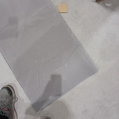 LARGE THIN AREA RUG - 7FT X 8FT - GREY image 2