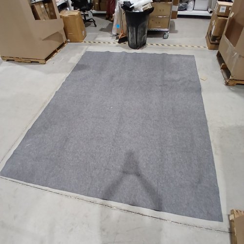 LARGE THIN AREA RUG - 7FT X 8FT - GREY image 3