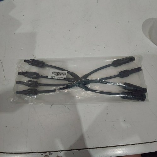 2PK SPARTAN POWER Y BRANCH 3 TO 1 CONNECTOR PARALLEL SOLAR PANEL CABLE - BLACK image 2