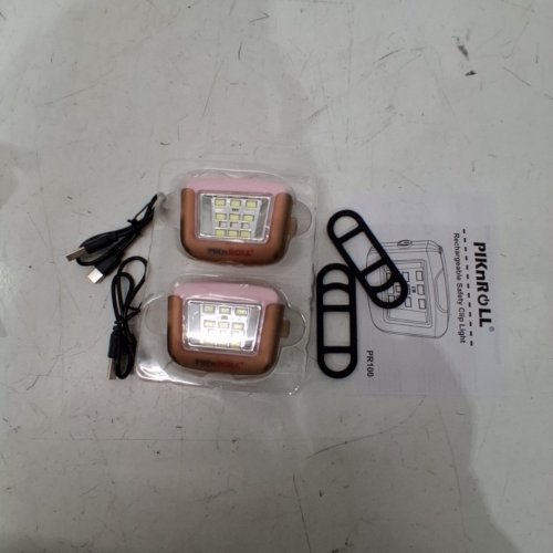 2PK PIKNRŌLL WATERPROOF RECHARGEABLE SAFETY CLIP-ON RUNNING LIGHTS - 300 LM - PINK (MODEL: PR100) image 2